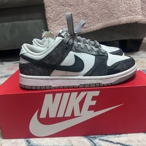 Nike Dunk Low "Metallic Silver/White" Women's Shoe women’s size 8